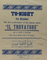 Tonight - Il Trovatore.