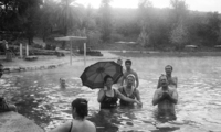 A health resort on the Golan Hights the El-Hama pool with its 42 degrees hot water.