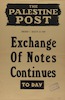 The Palestine Post - exchange of notes continues – הספרייה הלאומית