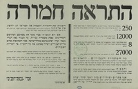 התראה חמורה - הפסיקו את החתירה השפלה, אל תפריעו לנו להשיג את אדמתנו.
