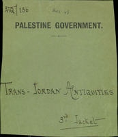 TRANS JORDAN ANTIQUITIES 3RD JACKET.