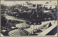 1. Syrischer Pavillon 2. Landwirtschaftliche Halle 3. Maschinen Halle 4. Altan (Tanzplatz) vor der Haupthalle.