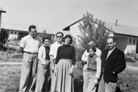 1953.2 ביקורה של אורנה םורת בגת. יעקב מיוס. תירצה. דן פגיס. חיים. פ, בוסיה, צבי מ.