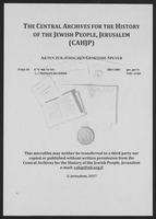 Situationsplan der Synagoge zu Speyer.