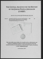 Israelitischer Wohltätigkeitsverein "Ez Chajim": gedruckte Statuten 2 Exemplare).