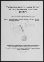Quittungen und Belege der Ausgaben für die Rechnung der israelitischen Gemeinde.