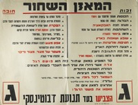 מאזן שחור של פעולות תנועות השמאל והמוסדות הלאומיים.