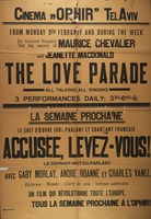 Cinema Ophir - The Love Parade – הספרייה הלאומית