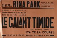 Cinema Rina Park - Le Galant Timide – הספרייה הלאומית