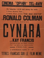 Ronald Colman in his best picture - Cynara – הספרייה הלאומית