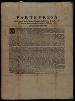 Parte presa nel Capitolo della Nation Thedesca delli Hebrei di questa Citta di Venetia.