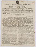 Notificazione : Volendo S. M. provvedere ...