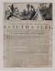 Afbeelding, van den gewaenden, nieuwen Joodschen Koning Sabetha Sebi.