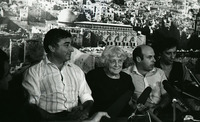 נתן שרנסקי מקבל את אימו בלוד.