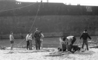 The tanker ship " Atlantic " grounded on the sea shore of Ashdod.