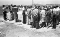 Memorial cermony for the tragic victims of the Hebron massacre in 1929.