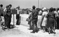 Memorial cermony for the tragic victims of the Hebron massacre in 1929.