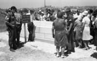Memorial cermony for the tragic victims of the Hebron massacre in 1929.