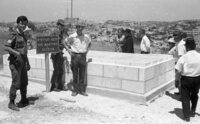 Memorial cermony for the tragic victims of the Hebron massacre in 1929.