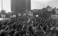 Thousands gathered in a huge demonstration against the Leningrad Jews persecution.