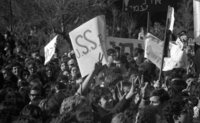 Thousands gathered in a huge demonstration against the Leningrad Jews persecution.