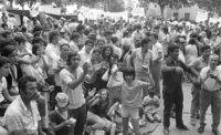 The residents of the Haifa's suburb Maabara, demonstrate demanding housing solution to close the Maabara slums area.
