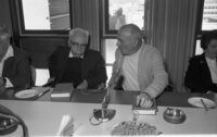 The Histadrut leaders holding today 02/02/1972 a meeting.