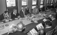 The Histadrut leaders holding today 02/02/1972 a meeting.
