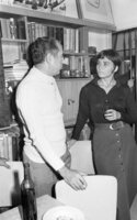 Ruth Alexandrovich and Yeshayahu Averbuch who passed through Soviet prisons before they were allowed to come to Israel were married by Rabbi Yedidia Frenkel at the WIZO house in Tel Aviv PM Golda Meir, Moshe Dayan and many guests participated the Wedding ceremony.