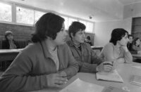 New immigrants children from Soviet Union receiving their education at Hadasim.