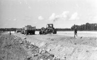The Airport authorities decided to improve the Herzlia airport which serve the small airplanes payving the runway with new asphalt.
