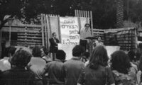 Maki, the Israeli Communist Party, demonstrated agaist the rising prices of the basic products in Israel.