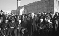 Palestinian Arabs prepare for a pilgrim journey to Mecca from Hebron.