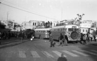 Palestinian Arabs prepare for a pilgrim journey to Mecca from Hebron.