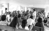 The mess room at Kfar Silver Youth Educational center.