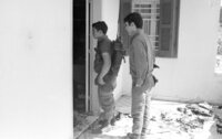 Security forces guarding the Gaza villa in which the three Gaza Leaders of the Popular Front for the Liberation of Palestine terrorist organization were caught and killed on Friday.