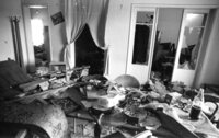 Security forces guarding the Gaza villa in which the three Gaza Leaders of the Popular Front for the Liberation of Palestine terrorist organization were caught and killed on Friday.