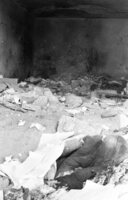 Security forces guarding the Gaza villa in which the three Gaza Leaders of the Popular Front for the Liberation of Palestine terrorist organization were caught and killed on Friday.