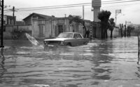 Heavy rain caused floods in Jaffa.