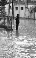 Heavy rain caused floods in Jaffa.