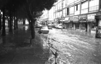 Heavy rain caused floods in Jaffa.