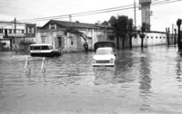 Heavy rain caused floods in Jaffa.