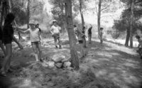 Children enjoying their summer vacation in the forest of Mishmar HaEmek.