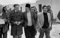שר השיכון, אברהם עופר, מבקר בימית, היישוב החדש בסיני.