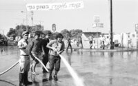Cleaning the HaCarmel Market.