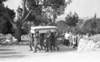 Segen Micha Gilad, 28, who fell at the Suez Canal during the Yom Kippur War, was buried with full military honours at the Mt Herzl Military ce,etery in Jerusalem.