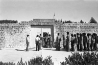 Studying the history of Israel at Tel Hai.