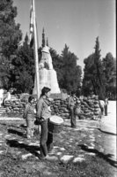 Studying the history of Israel at Tel Hai.