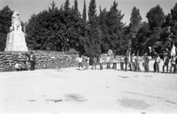 Studying the history of Israel at Tel Hai.