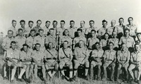תצלום, סמלים, רבטים וקצינים בריטים.